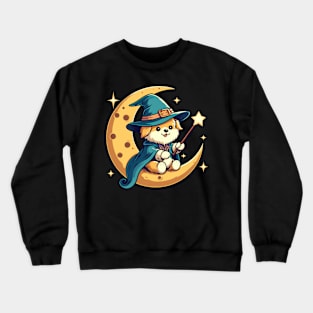 the magic corgi dog Crewneck Sweatshirt